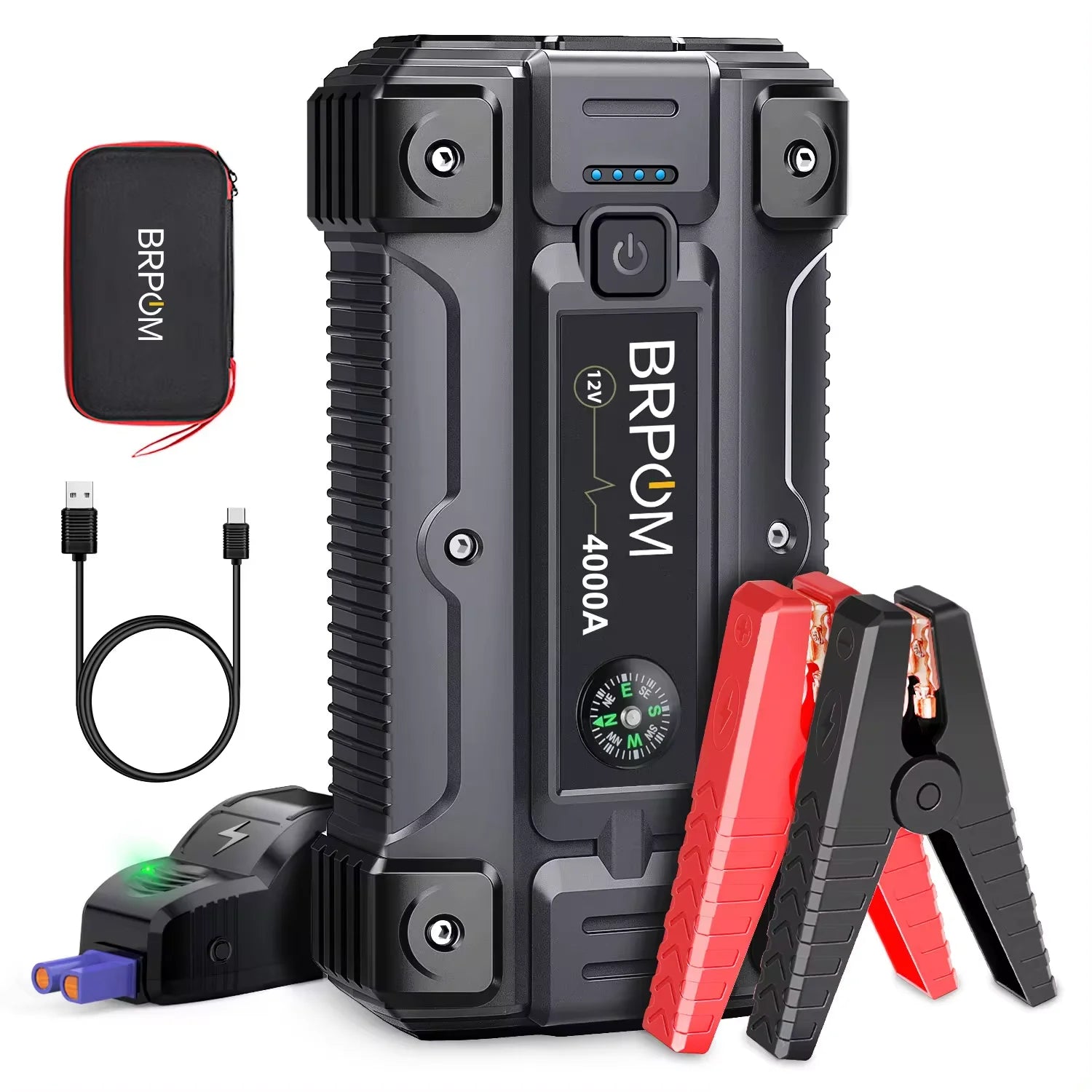3000A–5000A Car Jump Starter & Power Bank for 12V Vehicles