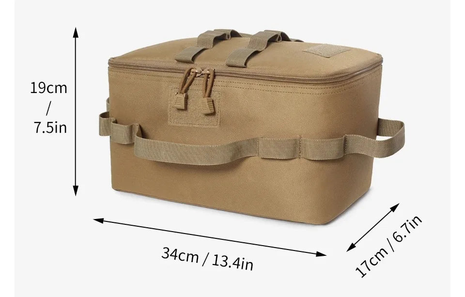 Large Capacity Gas Tank Storage Bag – Outdoor Camping Tool & Cookware Organizer