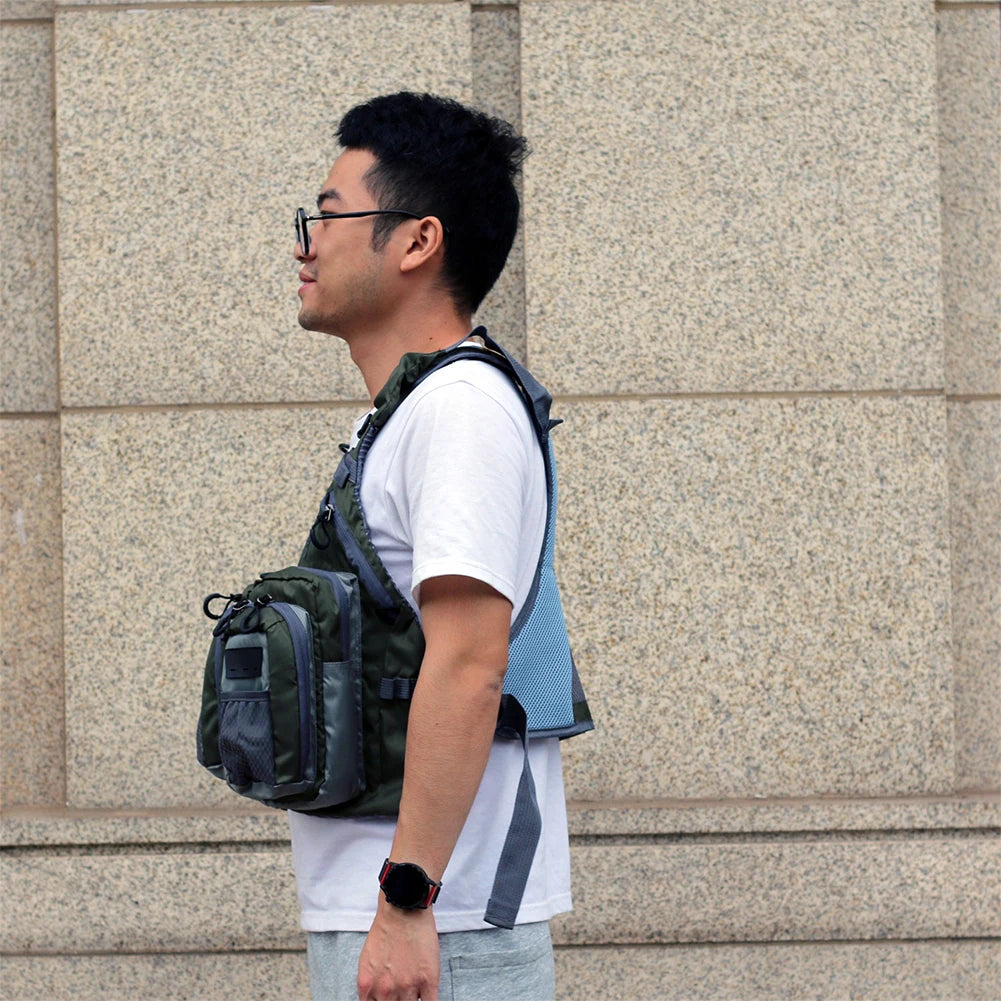 Fly Fishing Vest with 10 Pockets – Waterproof & Adjustable