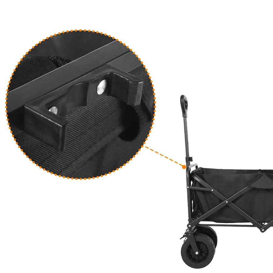 Heavy-Duty Folding Utility Wagon – Collapsible Outdoor Cart for Beach, Garden & Camping