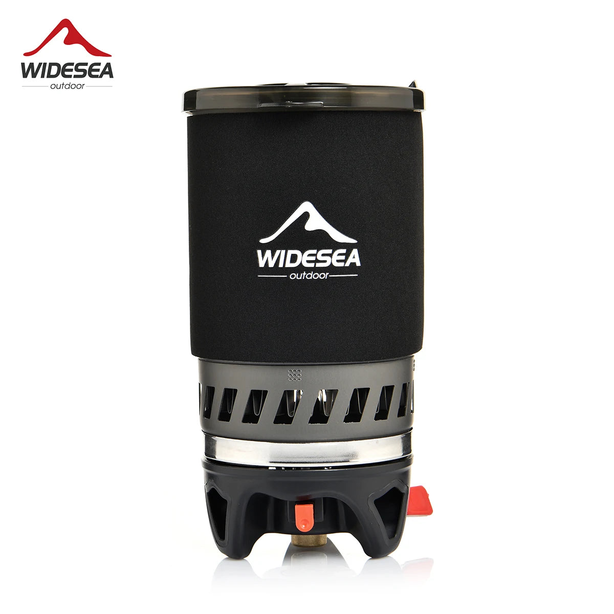 Widesea Camping Cooking System – Gas Stove with Heat Exchanger, Pot & Cup Set