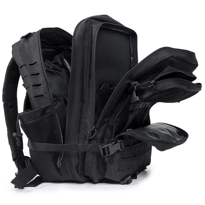 45L MOLLE Tactical Backpack with Bottle Holder