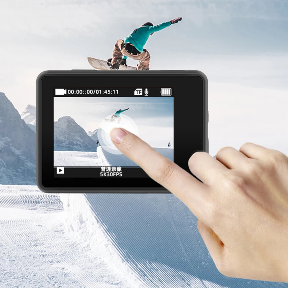 4K 60FPS Dual-Screen Action Camera with Remote